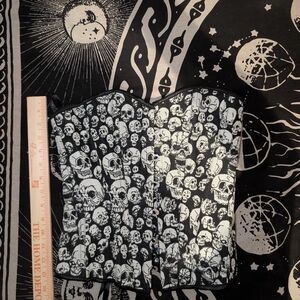 Black and White Skull Corset
